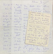 Carta manuscrita de Luiz Pacheco de caracter literário  onde fala de Régio e a sua obra e de outros autores